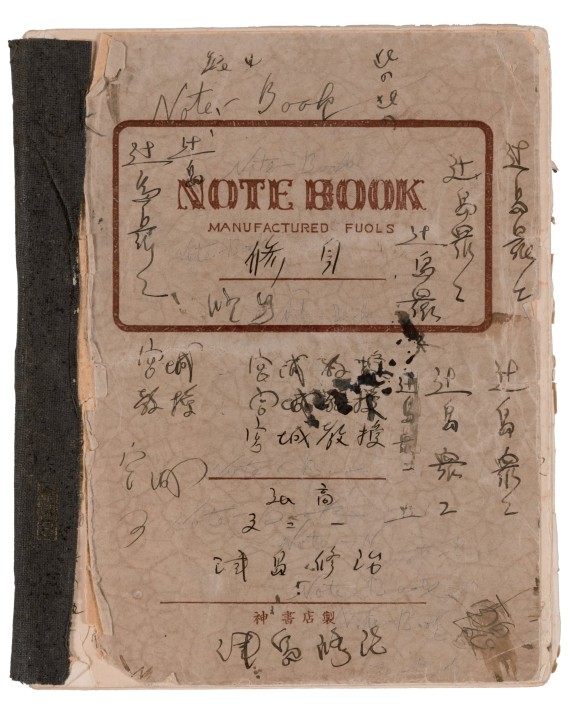 太宰治修身ノート（弘前大学附属図書館貴重資料）